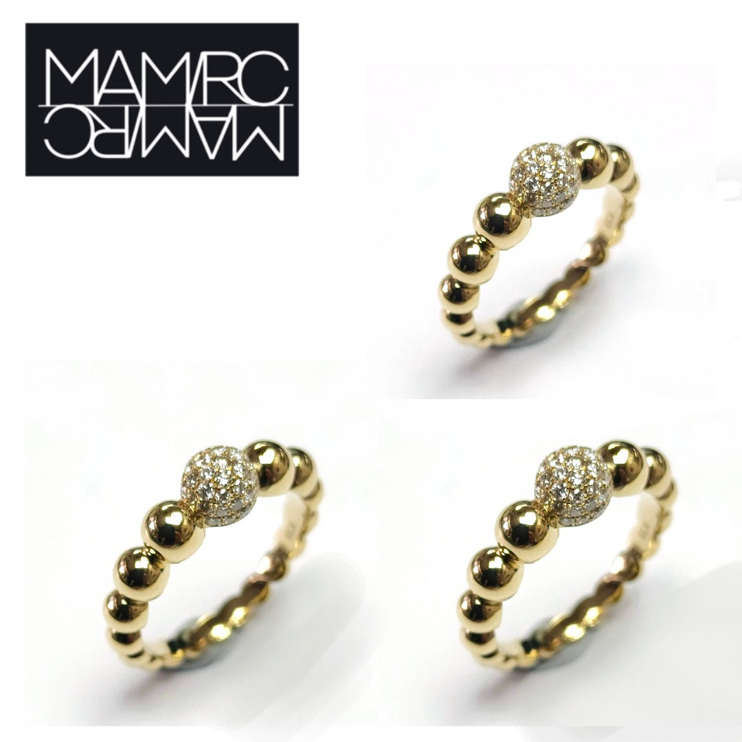 Clouds pave diamond ring