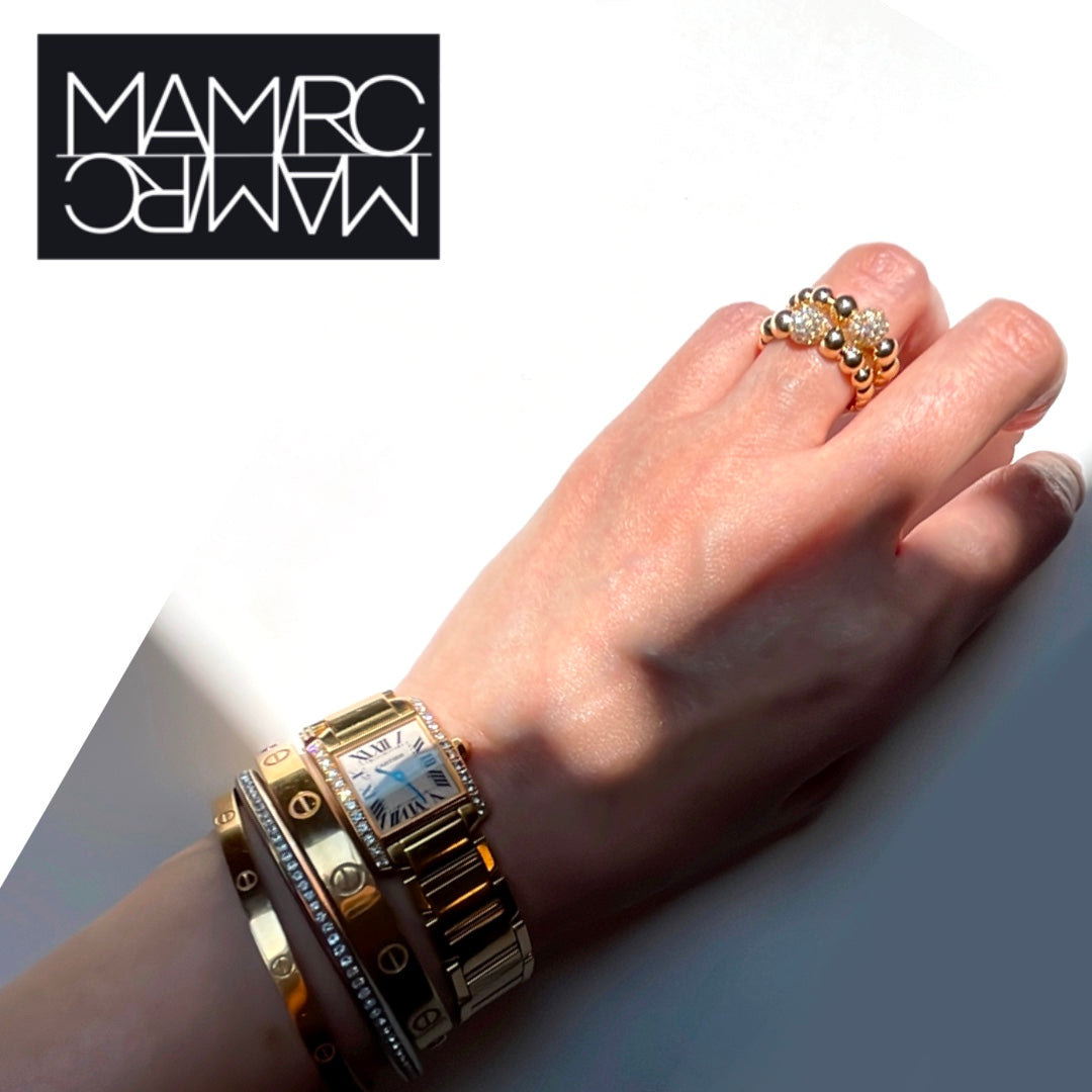 Clouds pave diamond ring