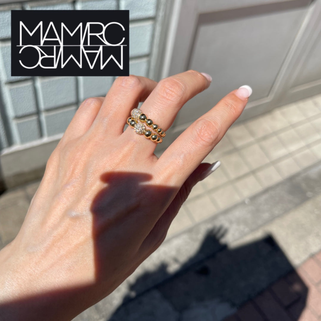 Clouds pave diamond ring