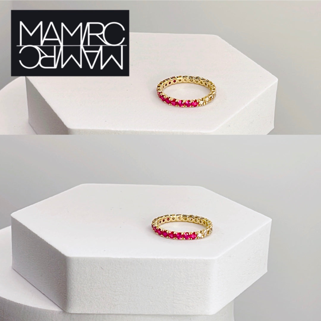freedom1 full eternity ring(ルビー&ダイヤモンド)
