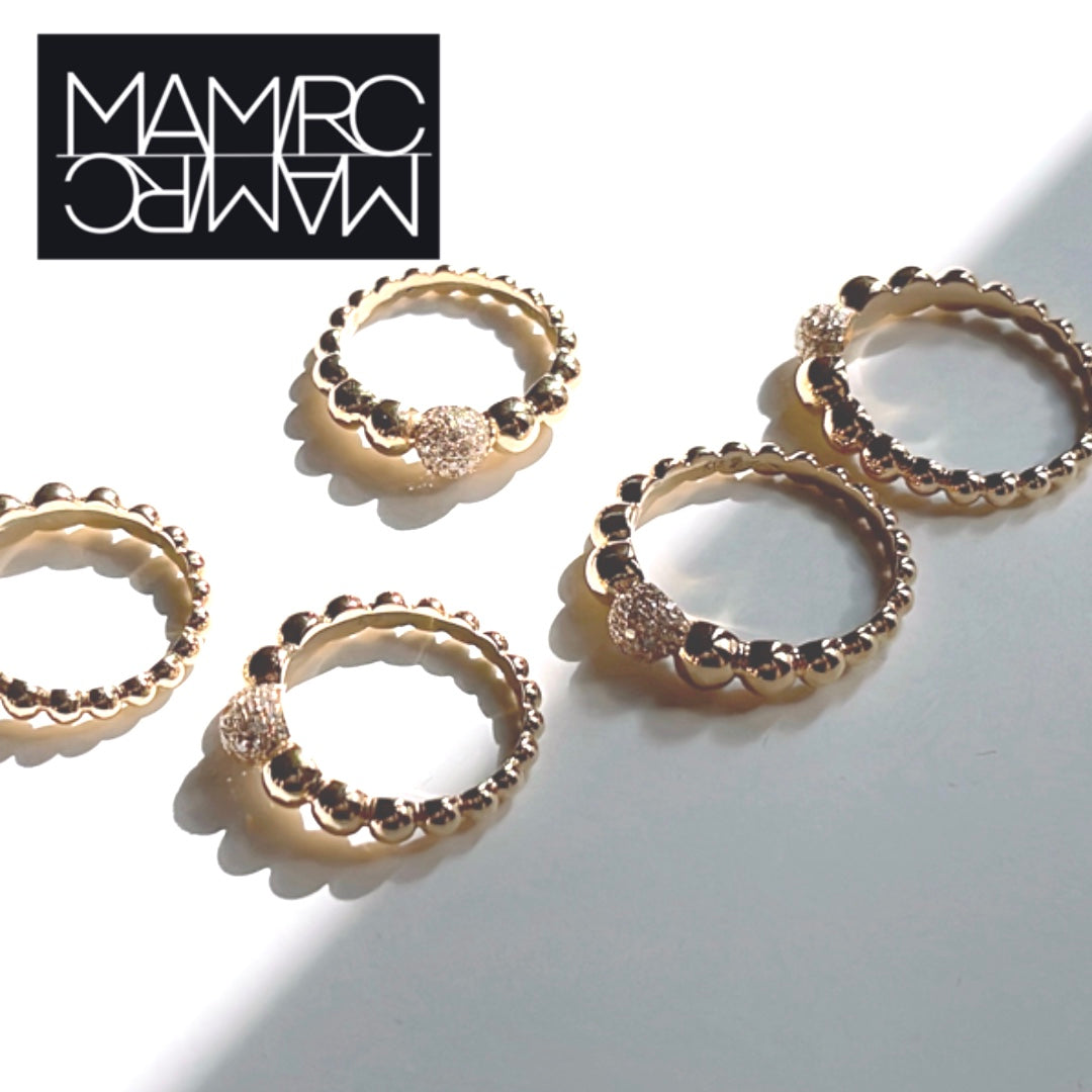 Clouds pave diamond ring
