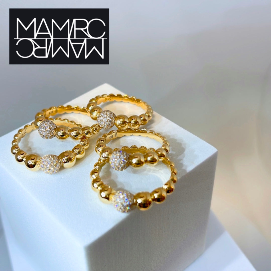 Clouds pave diamond ring